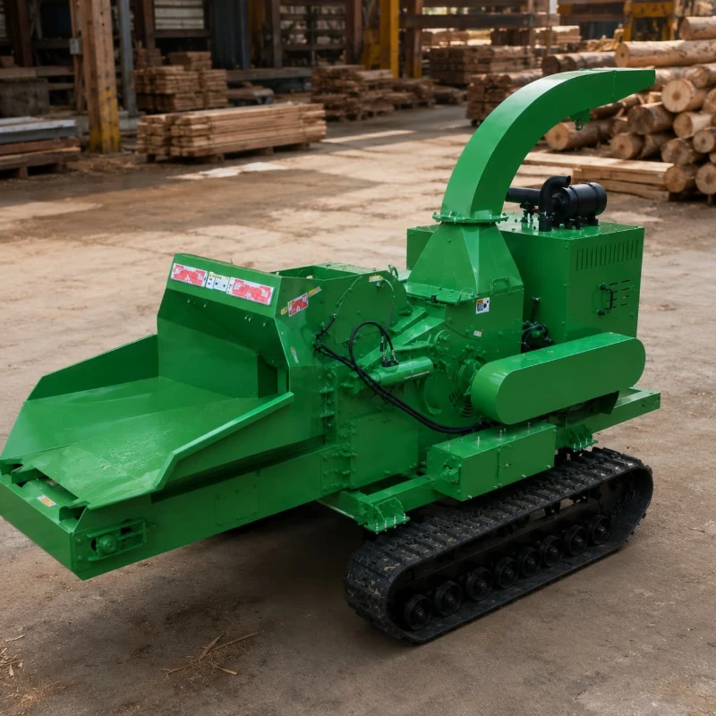 Wood Chipper Machine Customized Crawler Tracked Hydraulic for Forest Municipal Green Waste Recycling