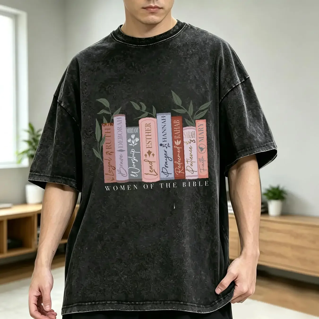 washed T Shirt Women of the Bible Womens Faith Study Christian Prayer Apparel Religion long or short sleeves vintage Washed