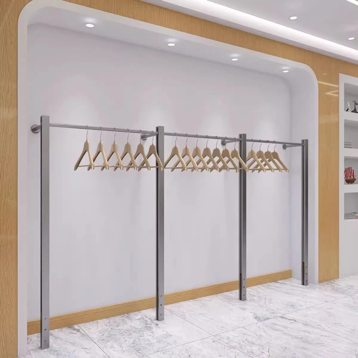 

New, high end, wall hanging, wall hanging, display rack, clothing store, display