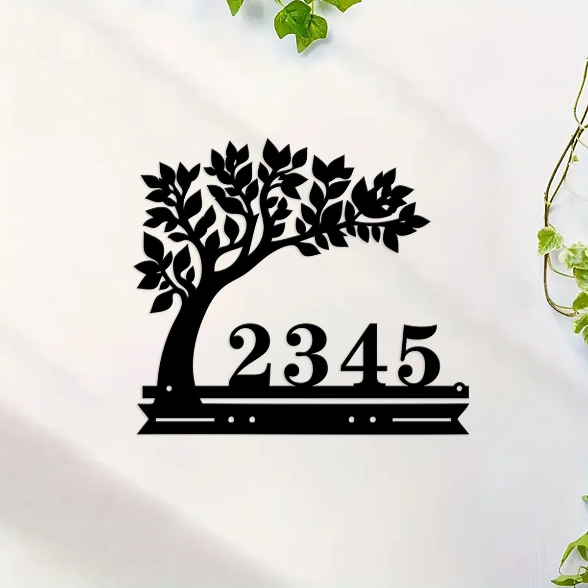 Custom Metal House Number Tree of Life Personalized Sign, Address Number Sign, Home Numbers Outdoor Decor, Weather Resistant