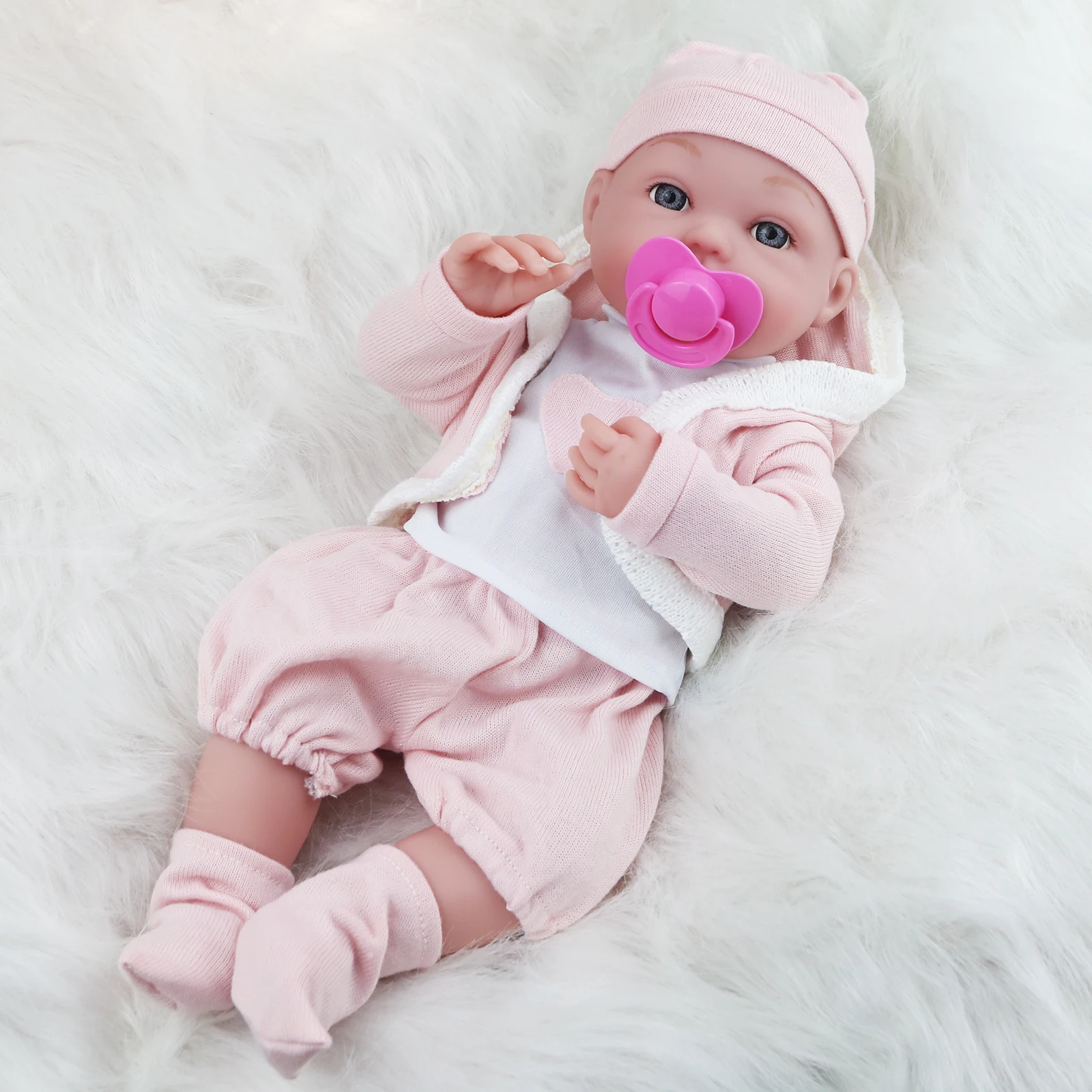 

17 Inch 43 cm Reborn Baby Dolls Soft Vinyl Finished Waterproof Toddler Girl Birthday Gift For Children Cheap Inventory Clearance