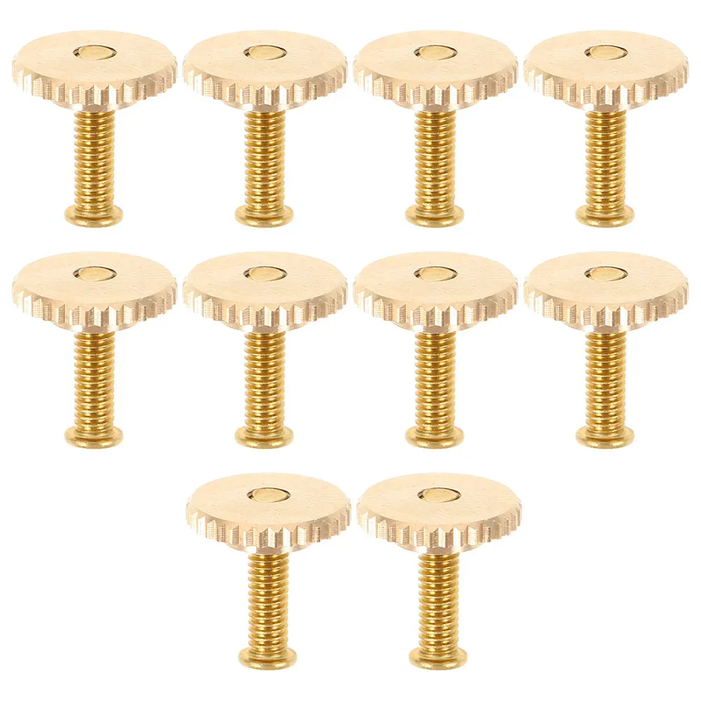 

20 Pcs Badge Accessories Clip Crafting Supplies Brooch Pins Fixing Holders Reels Metal Brass Thumb