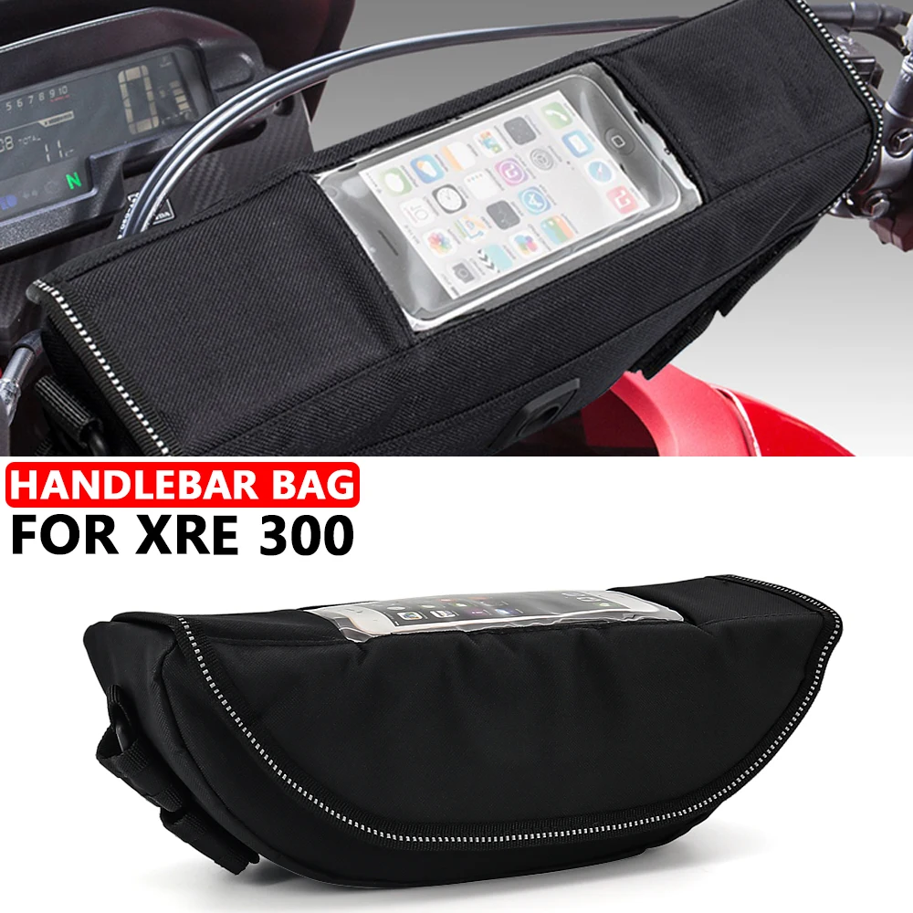 

Motorcycle Accessories Waterproof Bag Storage Handlebar bag Travel Tool bag For Honda XRE 300 XRE300