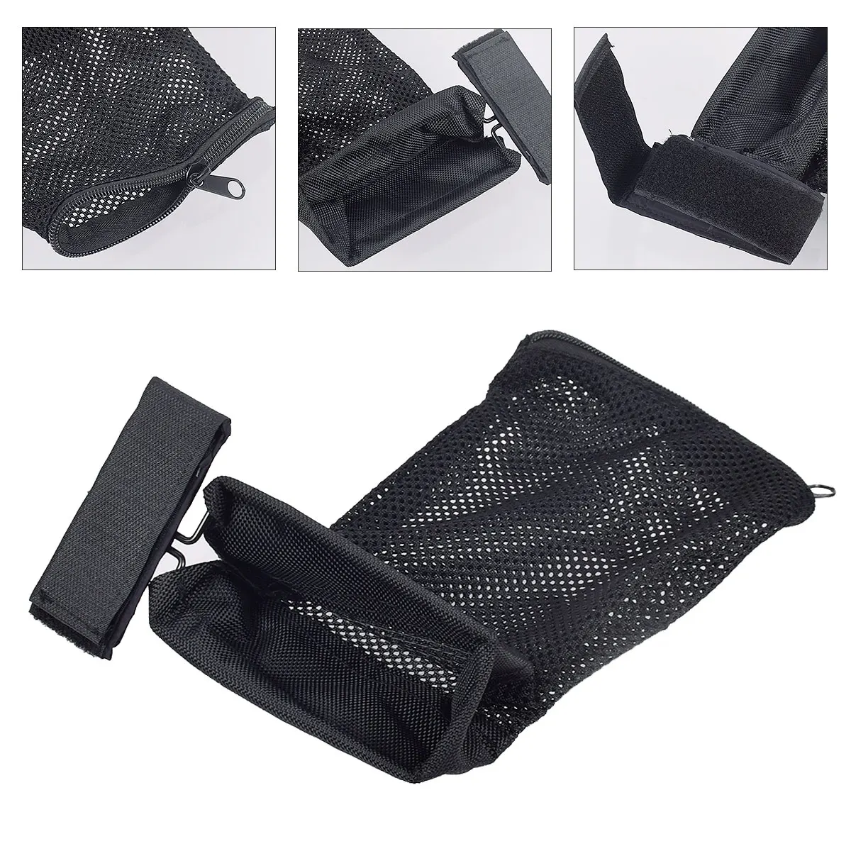 Tactical Shell Recovery Bags Quick Release Shell Catcher with Detachable Heat Resistant Thickened Brass Catcher Nylon Mesh Bag
