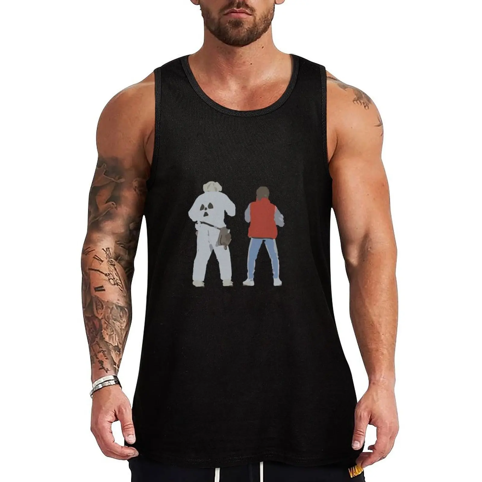 Back (s) to the Future Tank Top Fitness Workout Tank Top Breathable Muscle Fit Shirt
