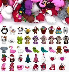 5/10/20PCS 3D Silicone Beads DIY Necklaces Plastic Pen Beads Key Chains Car Decoration Chains Bag Chains Jewelry focal beads