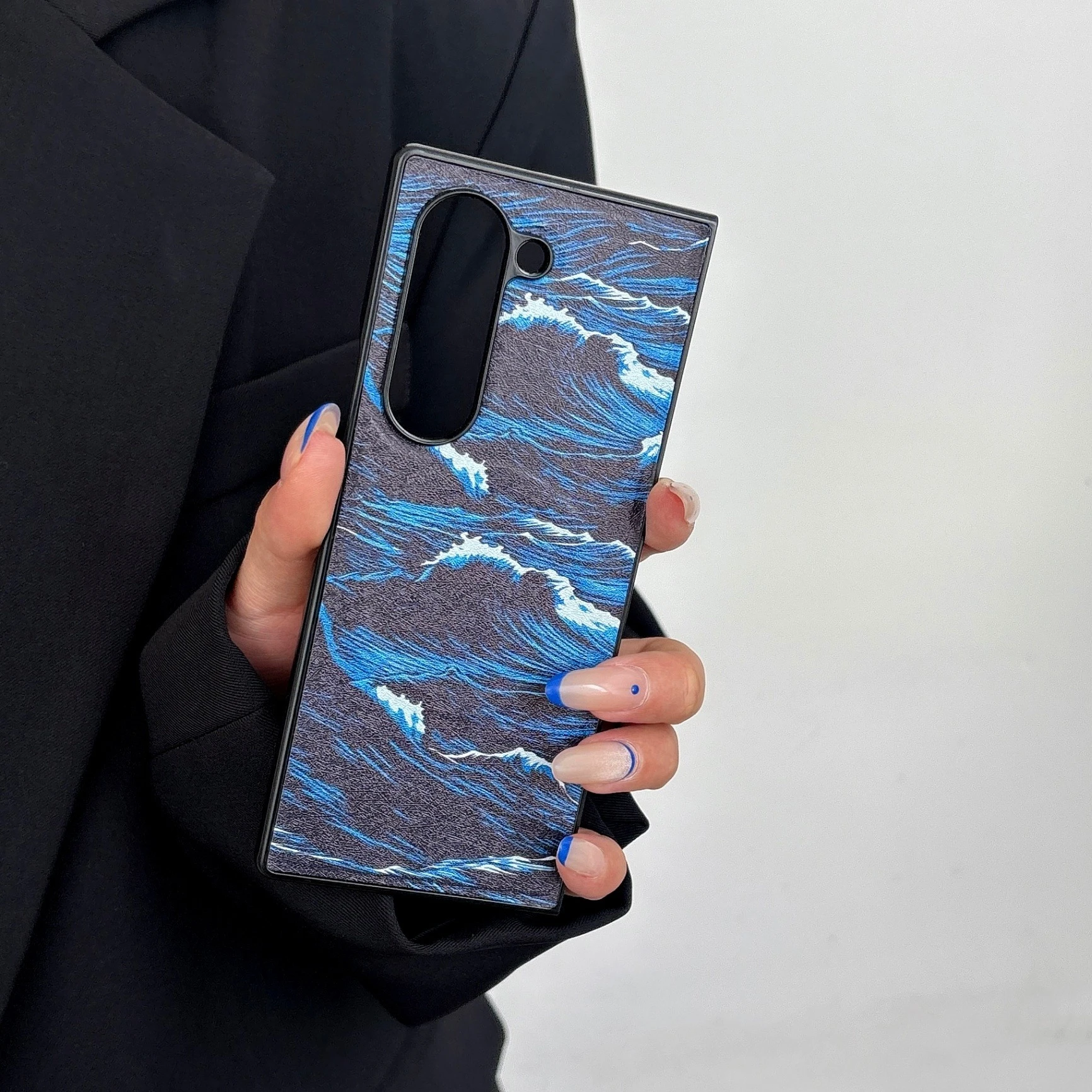For Samsung Galaxy Z Fold 8 Ultra Case Fashion PU Leather Skin-friendly Magnetic Protective Cover For Magsafe Wireless Charging