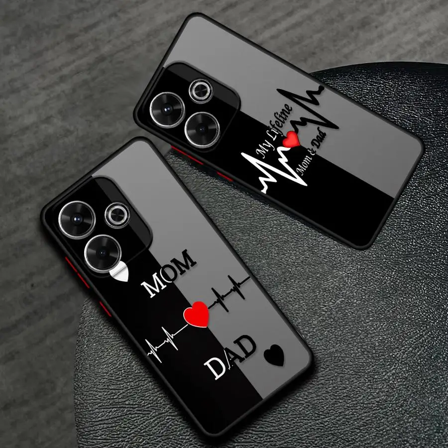 Funda Phone Cover Case for Xiaomi Redmi Note 15 13C 11 14C 12 A4 13 14 Pro Plus 10 9S Mom And Dad Lover view 3