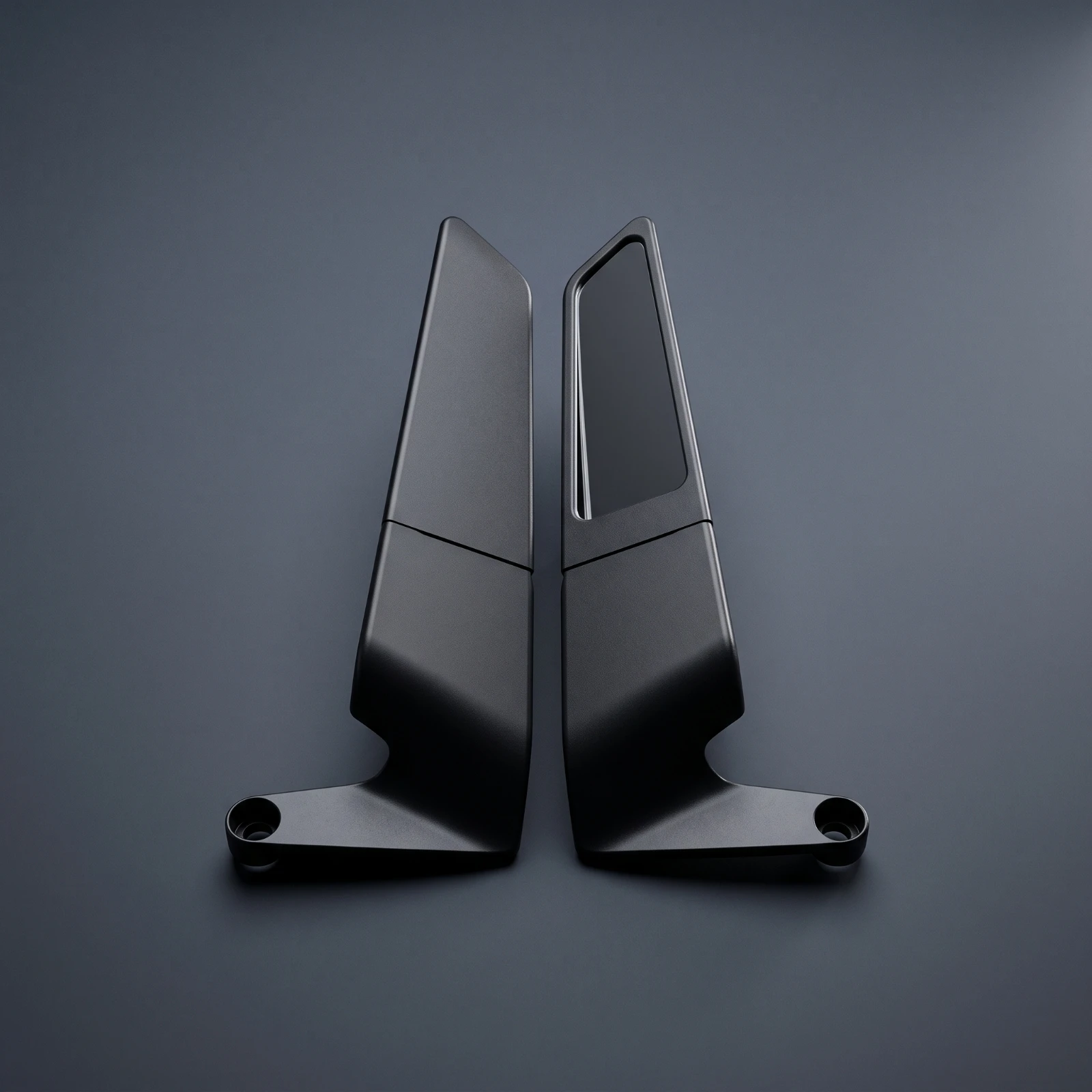 Blade Motorcycle Mirrors Rectangular Motorcycle Mirror Kit Aerodynamic Custom for Motorcyclists, Sport Bikes, Street Motorcycles