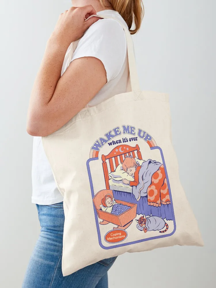 Wake Me Up Tote Bag shopping bags foldable shopper bags Women's shopper bag Shopper bag