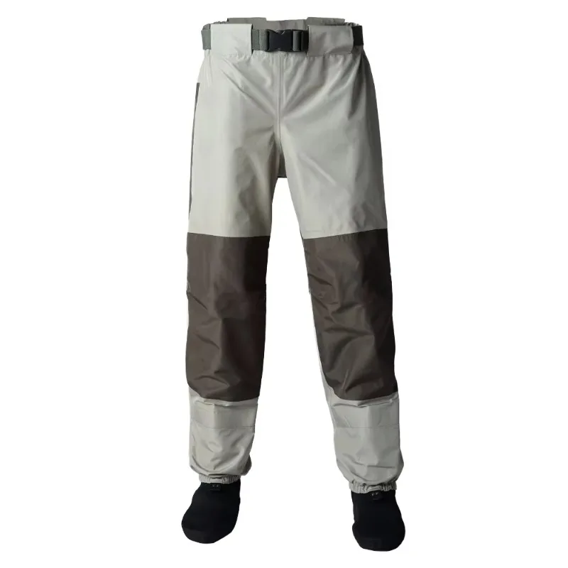 3 Layer Waterproof Breathable Waist Waders for Men & Women, Fishing Wading Gear with Neoprene Knee Protection