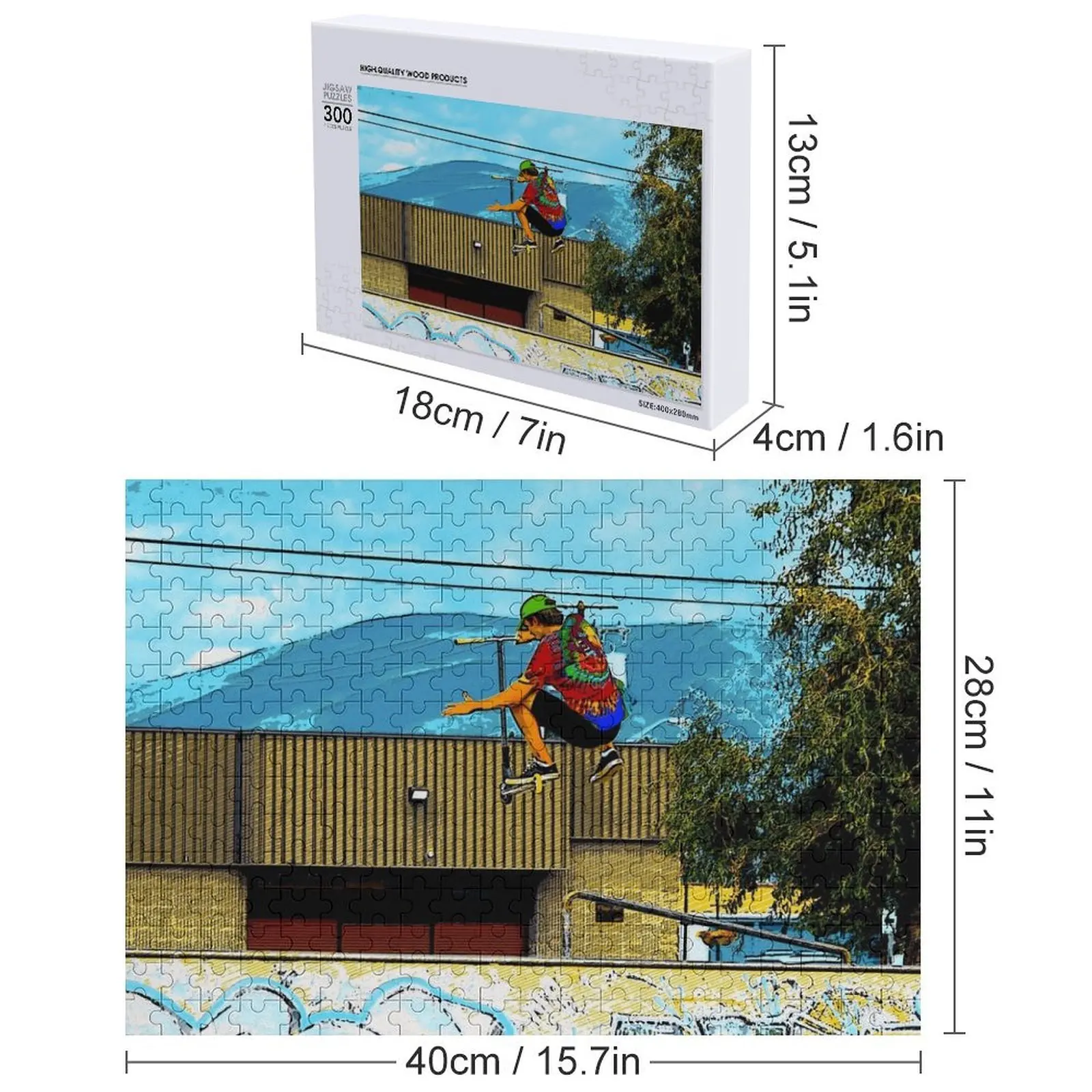 ولد إلى سكوتر - سكوتر بوي بازل قطع وودز للبالغين أعمال فنية مخصصة لقطع الصور المقطوعة #5