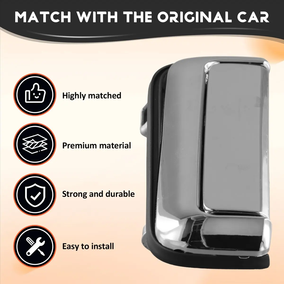#95F (Silver Plating)Rear Body Tailgate Outside Handle for Mitsubishi Pickup,Automotive Parts & Accessories