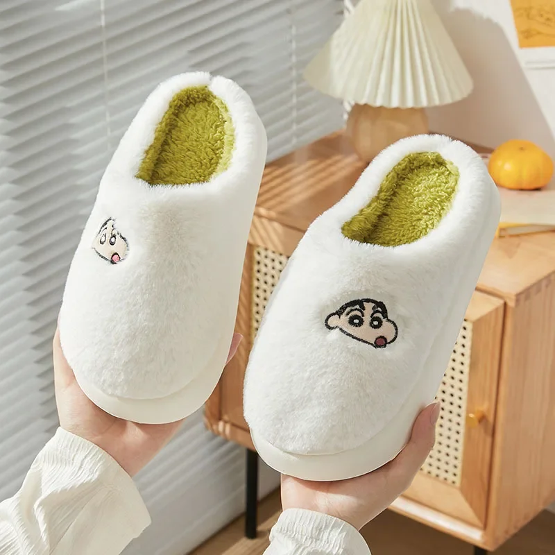 Herfst En Winter Grappige Casual Pluizige Slippers Vrouwen Huis Flats Schattige Cartoon Winterschoenen Meisjes Mode Schoenen Halloween Cadeau