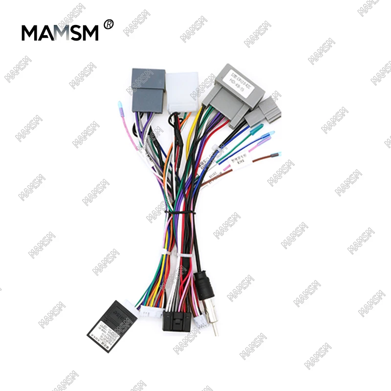 MAMSM Car Stereo Wire Harness Adapter Power Cable With Canbus Box For Android Honda CRV/Odyssey/CIVIC/Accord 10th/haoying