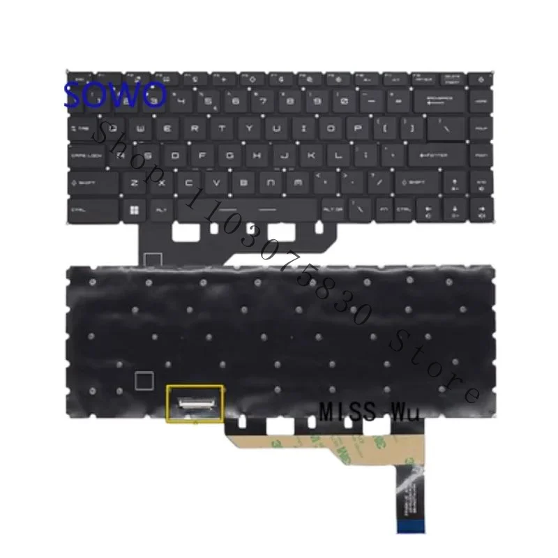 WYORESY New Genuine Laptop Keyboard for MSI GS66 GE66 P66 GP66 Stealth 10SD 10SF MS-16V3/1541/14C1/14C2 MS-16V1/16V2 MS-14D3