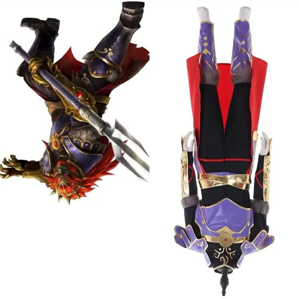 

Game Ganondorf Cosplay Costume Men's Fantasy Battle Suit Full Set Halloween Carnival Party Outfit