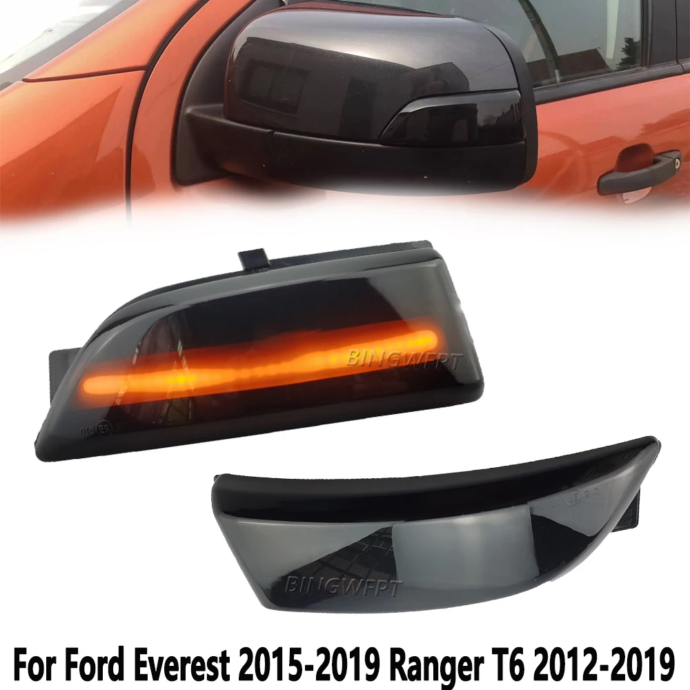 Car Excellence Quality Rearview Mirror Sequential Blinker Indicator For Ford Ranger T6 2012-2019 For Ford Everest 2015-2019