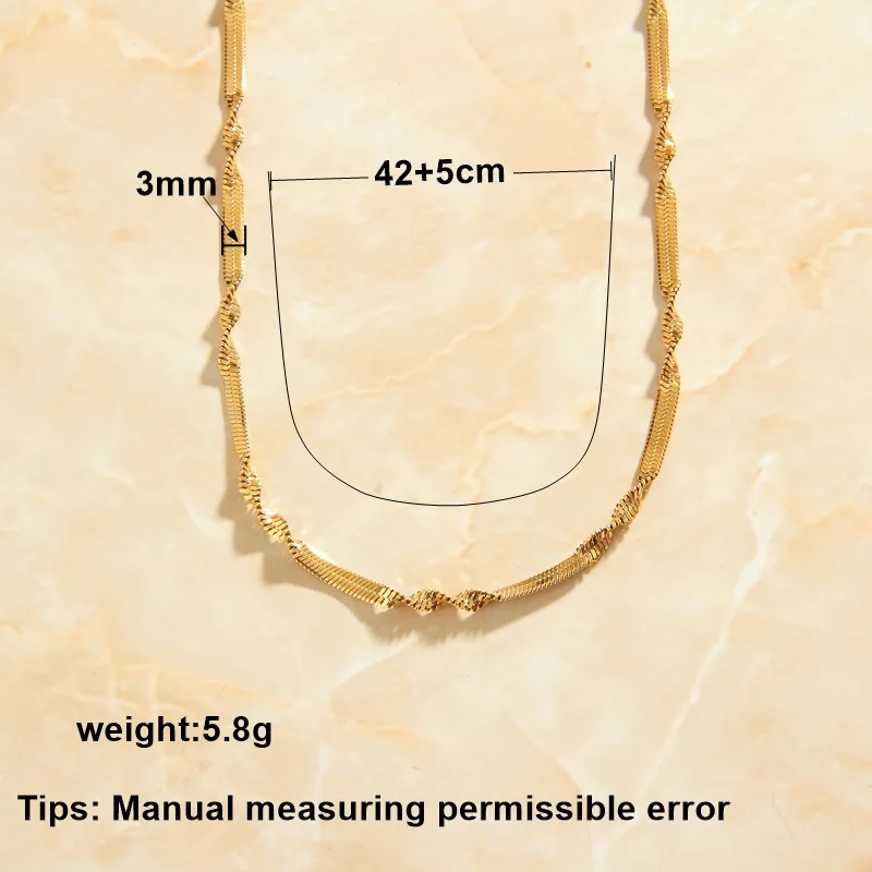 SOMMAR 2022 new Fashion jewellery charms Gold color necklaces Unisex Blade Chain maxi necklace prices in euros