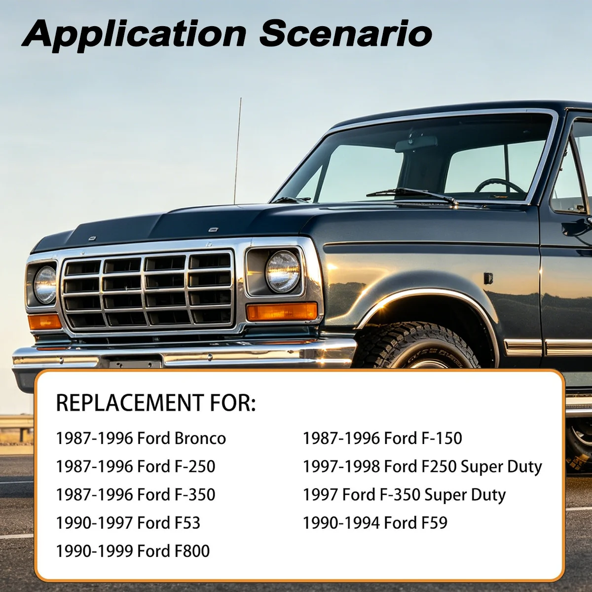 Interior Door Handle, E7TZ1522601A E7TZ1522600A Compatible with Ford F150 F250 F350 Mustang 1987-1996 DH063 4