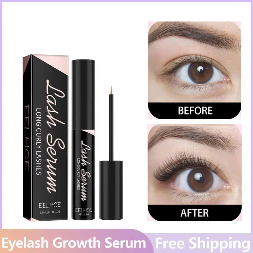 EELHOE Eyelash Growth Serum Longer Fuller Thicker Fast Lashes Eyelashes Growing Eyebrow Enhancer Essence Liquid Makeup Products