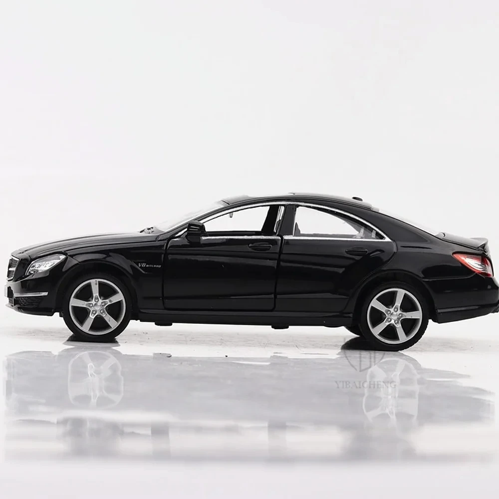 1/36 Scale Benz CLS Model Car Toys Diecast Alloy with Pull Back Rubber Tires Vehicle Models for Boys Kids Gifts Collections