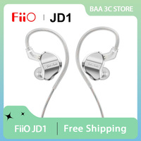 FiiO JD1 in-ear Earphone High Performance Dynamic Driver in-Ear Monitor IEM HIFI Bass Stereo Headset Sport Game Earbud with Mic