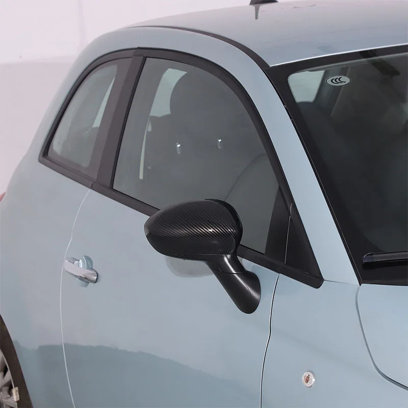 Für Fiat 500 Rückspiegelabdeckung, Schutzgehäuse für Auto-Seitenrückspiegel, Dekorative Abdeckung, ABS (Modifizierte Version) 2016-2023 – Detail 6