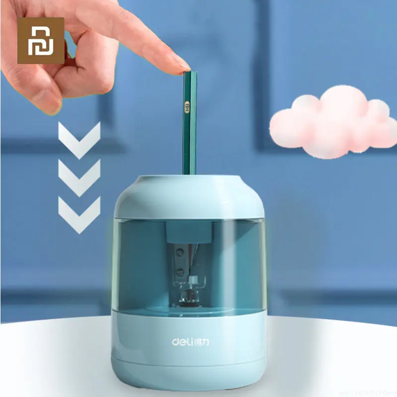 New Youpin Deli Electric Automatic Pencil Sharpener точилеа for Differnet Pencil Stationery Taille Crayon Student School Supplie