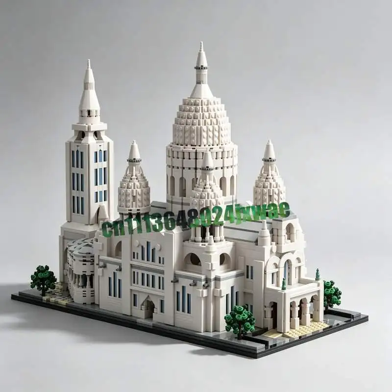 4027PCS Sacré-Cœur Basilica Montmartre Paris MOC Building Blocks Architecture Model DIY Creative Assembly Educational Toy Gift