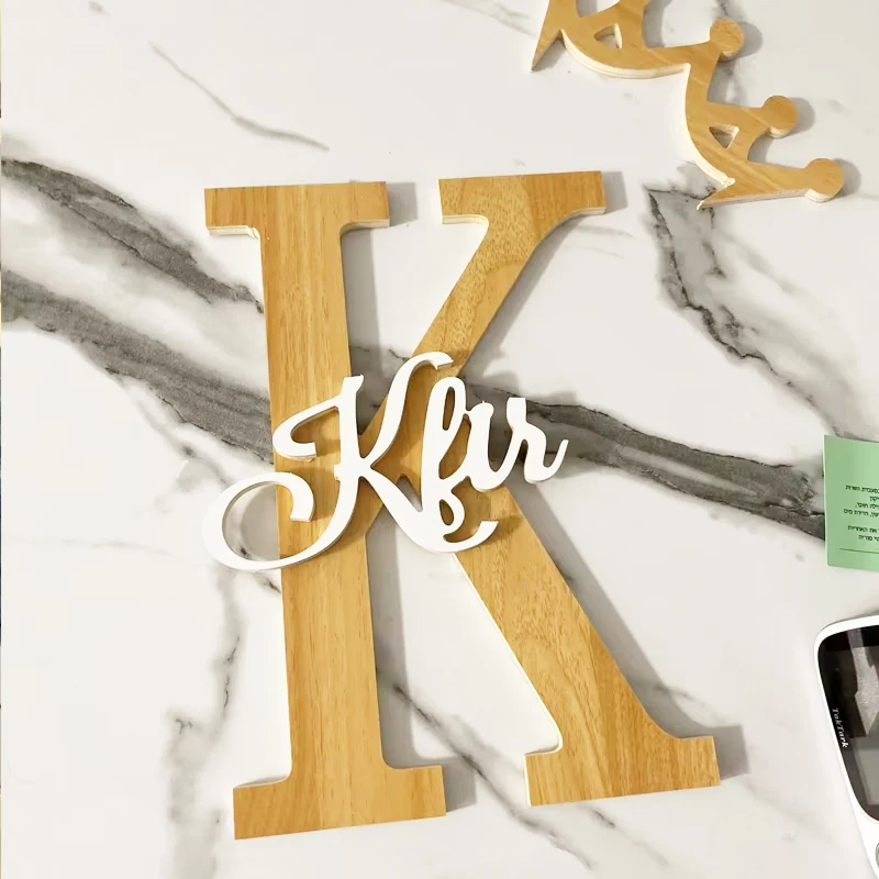 

Custom personalized name logo decoration wooden plaque wedding daycare logo home decoration baby gift