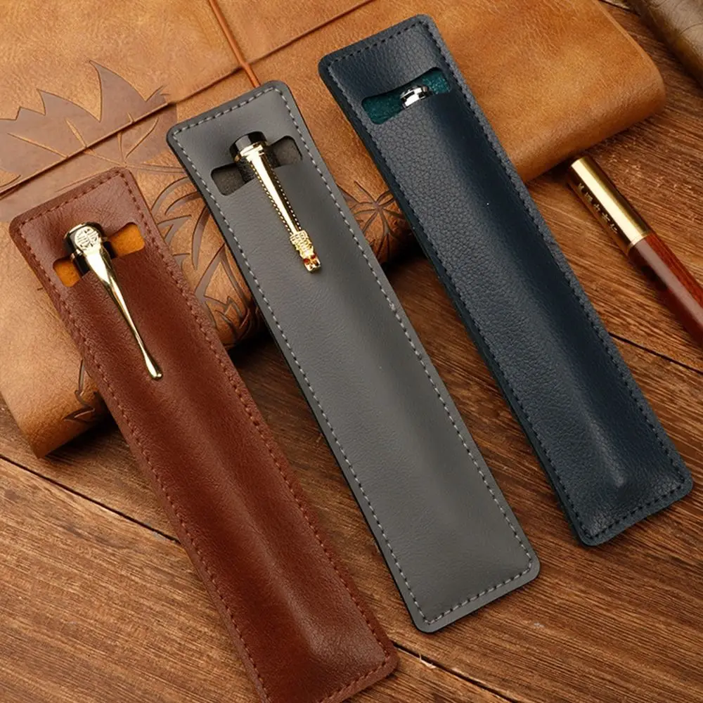 3PCS Sign Pen Cover Sign Pen Protective Sleeve Waterproof Desktop Organizer Business Fountain Pen Case High-end Handcraft