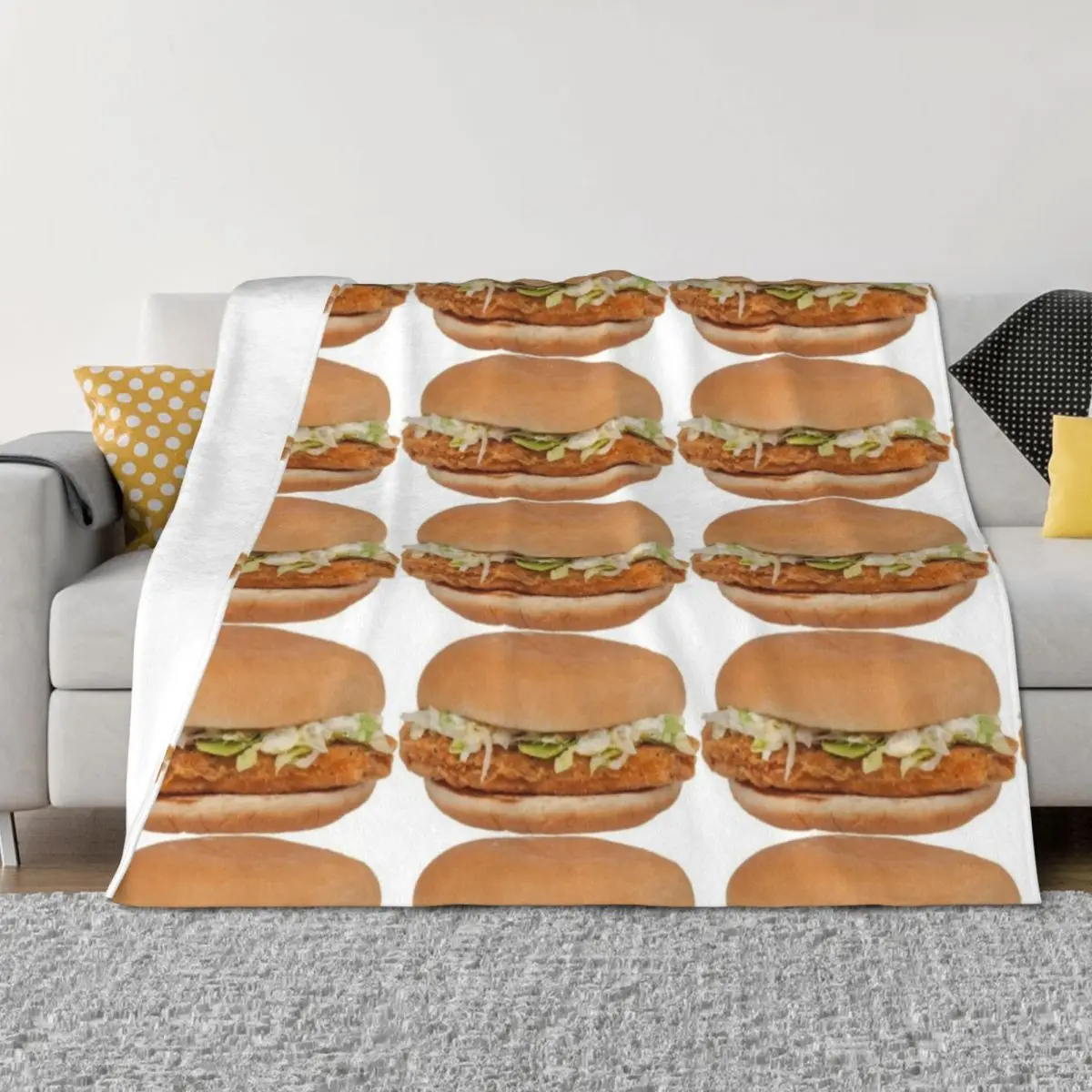 

McChicken Throw Blanket cosplay anime Thins Luxury wednesday Blankets