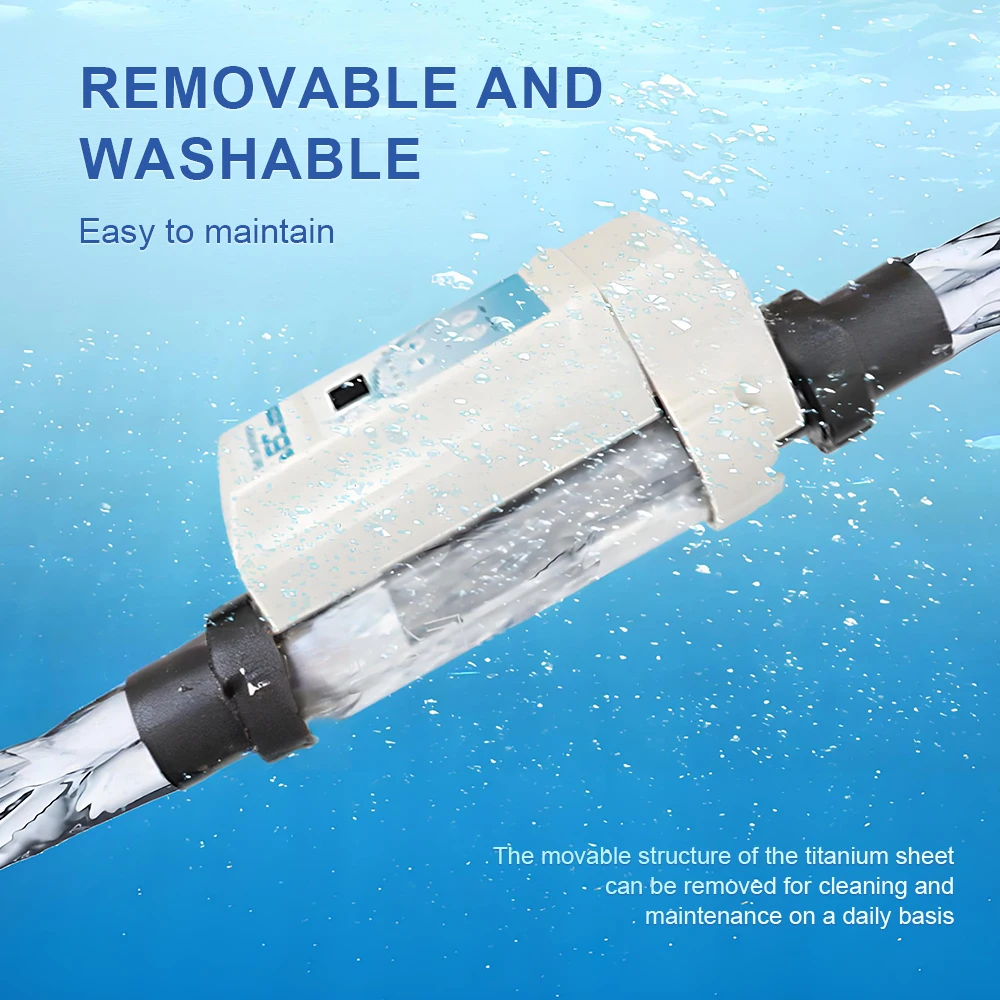 Electrolysis Salt Chlorine Machine Pool EC Salt Chlorine Machine Washable and Removable Pool Electrolysis Salt Sterilizer