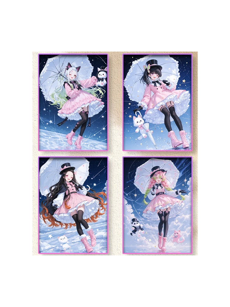 2025 도매 만주 문화 귀멸의 칼날 A5 사이즈 마스터급 고화질 아크릴 소재 ACG CCG TCG 취미 선물