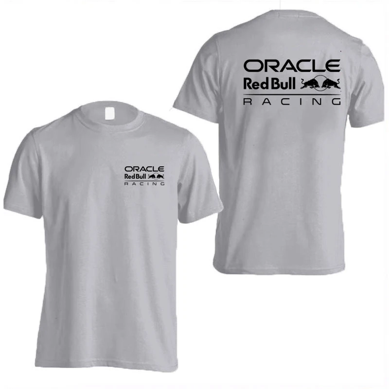 ريد بول شعار سباق فريق الرجال تي شيرت الصيف قصيرة الأكمام النساء تي شيرت موضة جديدة 100% القطن الرياضة زوجين الملابس بلايز