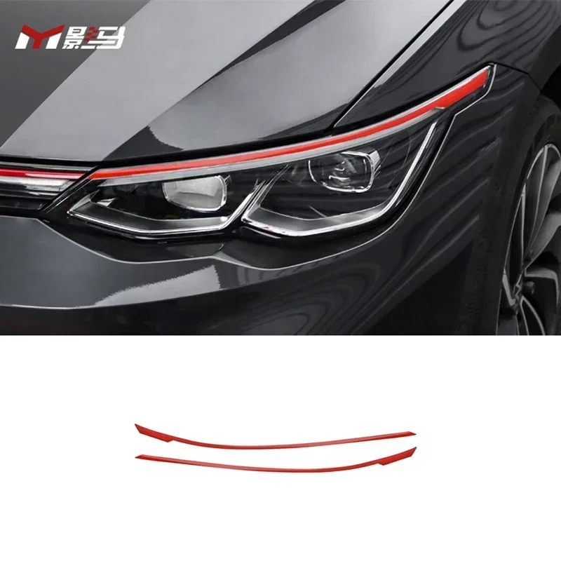 Car Led Red Stickers Car Sticker Headlight Decal Headlight Stickers For Car For vw golf 8 mk8 accessory