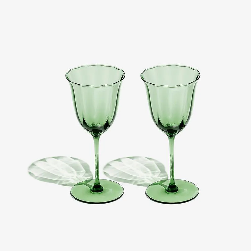 Goblet Handmade glass Champagne glass French cocktail glass