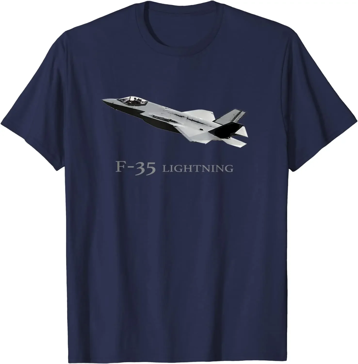 

F-35 Lightning II Jet Fighter Plane Men T-Shirt Short Sleeve Casual 100% Cotton O-Neck Summer Mens T Shirts