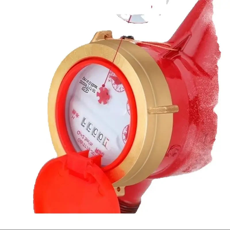 DN20 6 Point Hot Water Meter 90C High Temp Rotary Wing Solar Household Accurate Flow Counter Iron Copper Connector Repair Tool