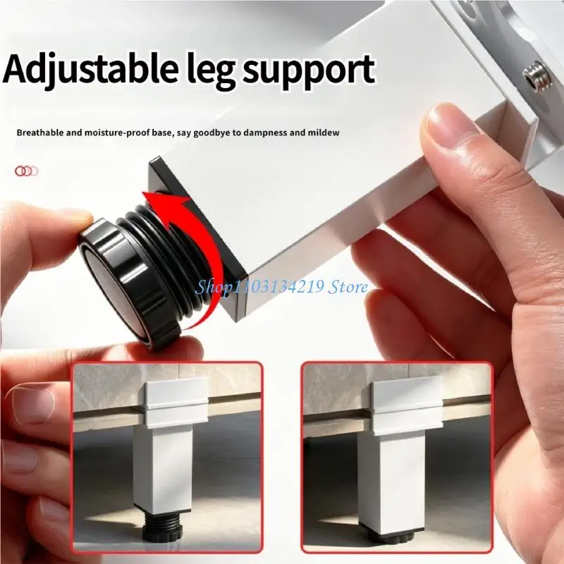 N5KC Versatile Adjustable Height Feet Corrosion Resistant Finish for Various Surfaces