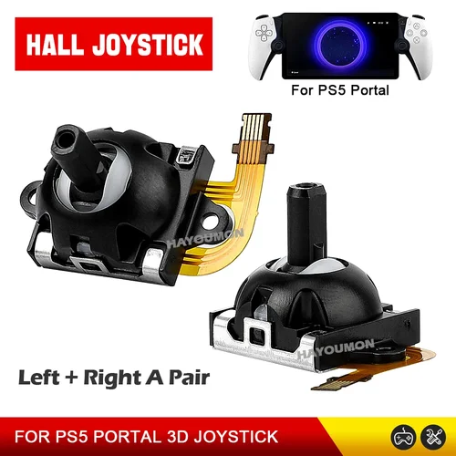Imagen 2 del producto Un par izquierda derecha para PS5 Portal PS módulo de Joystick analógico 3D para PS Portal efecto Hall Joystick pulgar Joysticks