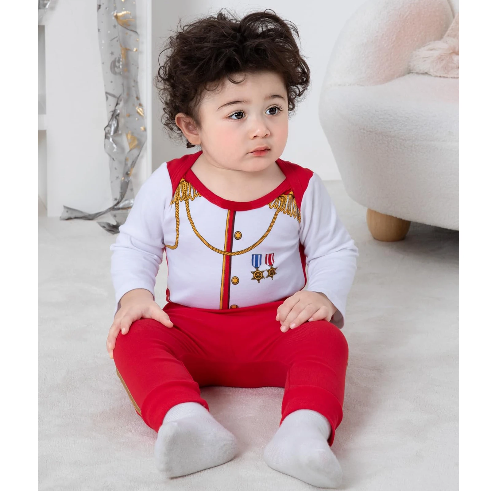 Traje de médico para bebés, traje encantador de Príncipe infantil, ropa de Cosplay de Halloween para recién nacidos, conjuntos de pantalones, uniforme con corona