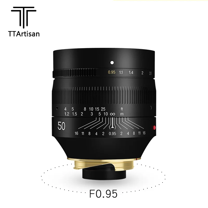 

TTArtisan 50mm F0.95 ASPH MF Full Frame Large Aperture Camera Lens for Leica M Mount Camera M240 M3 M6 M7 M8 M9 M9p M10 Caemras