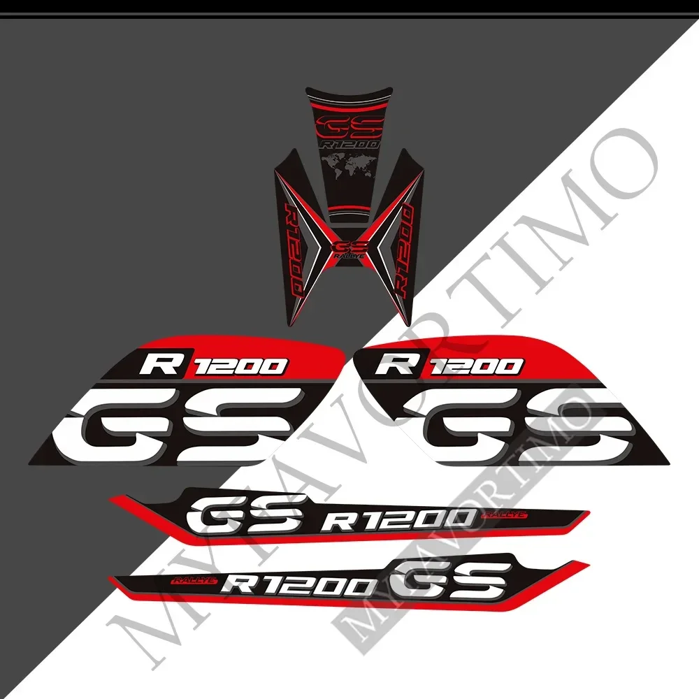 For BMW R1200GS R1200 R 1200 GS LC Rallye  Extension Extender Fairing Fender Tank Pad Stickers Decal Adventure Protection