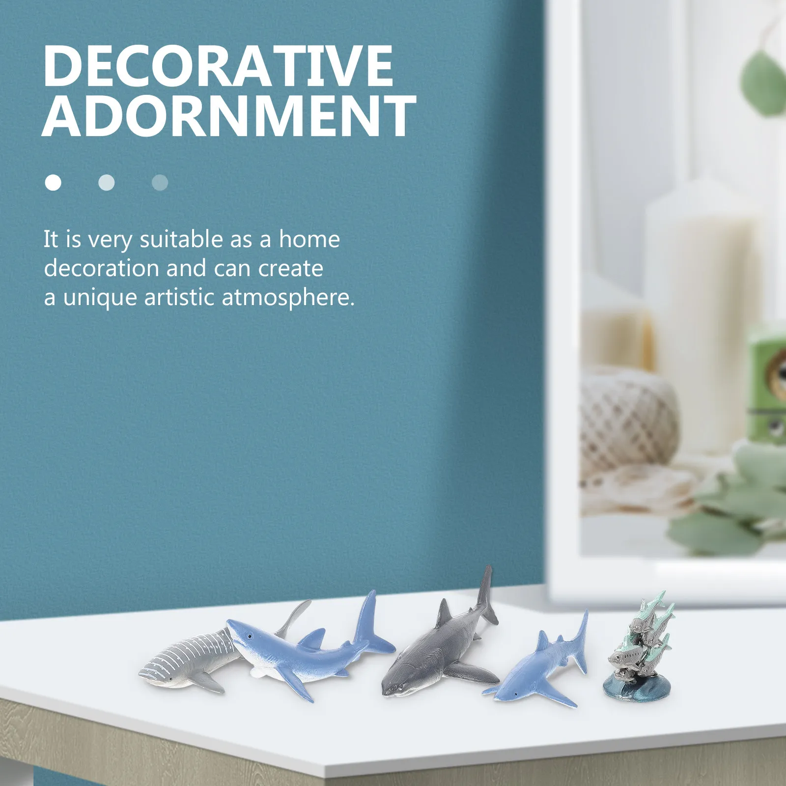 

10Pcs Marine Animal Set Simulation Plastic Ocean Creatures Home Decoration Kids Early Learning Play Fun Simulation Animal Model