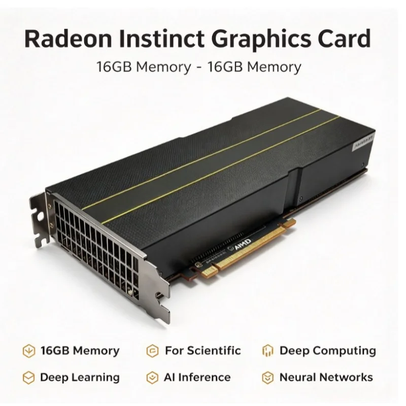Used Like New Graphics Accelerator Card Passive Thermal 32GB Memory Deep Learning Render Node PCIe Add In Board for Lab Rig