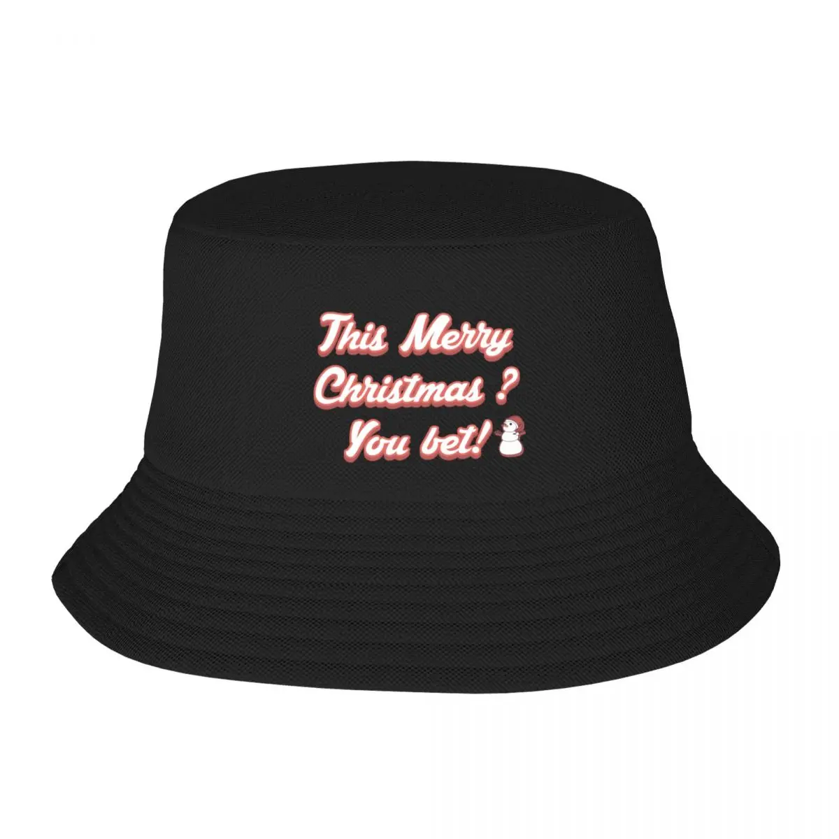 

This Merry christmas  You bet! Bucket Hat Sunhat summer hats Anime Hat Bobble Hat Men's Caps Women's