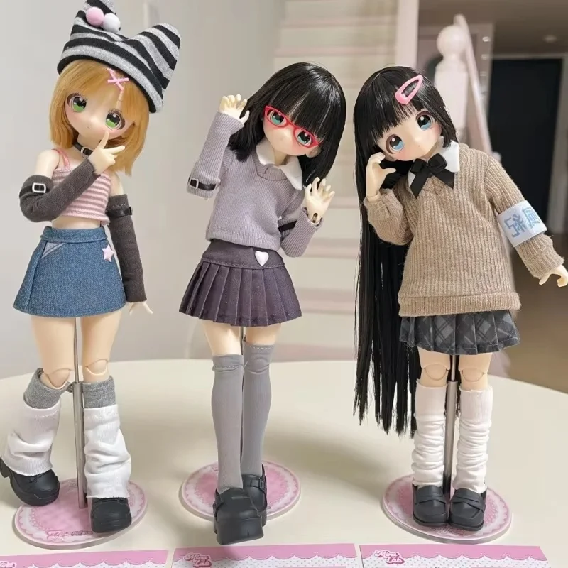 Genuine Don'T Touch My Bangs Series 1/6 Electronic Pet Mjd Mystery Box Joint Movable Doll With Hair Anime Figures Model Toy Gift