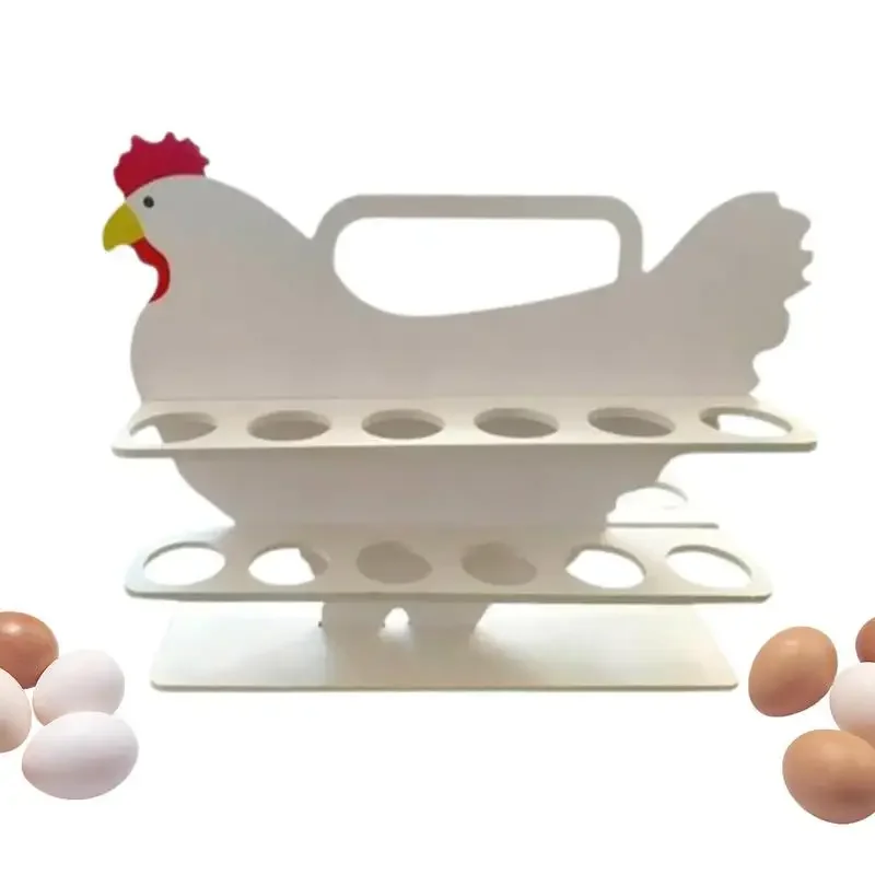 

New Kitchen Egg Storage Rack Creative Countertop Egg Basket Display Rack Portable Egg Storage Box Kitchen Accessories